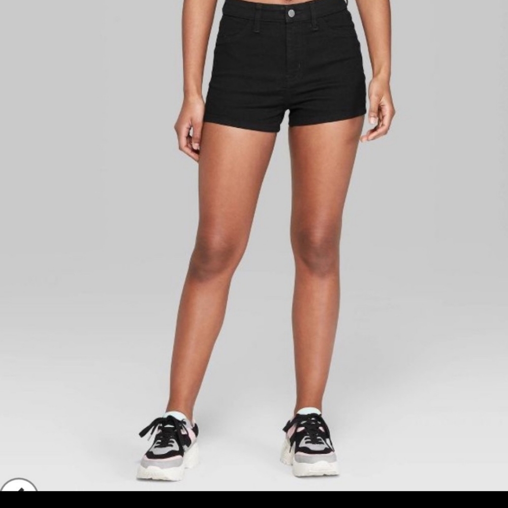 NWOT Wild Fable High Rise Jean Shorts In Black